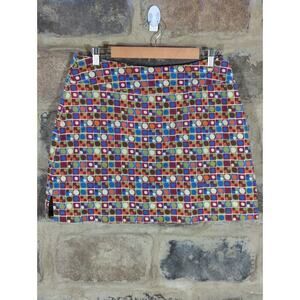 Sahalie Skort Woman's Large Neutral  Retro Tennis Stretch‎ Lightweight Summer